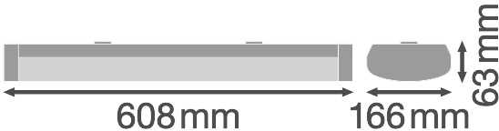 18W LED linijinis paviršinis šviestuvas, 3000K