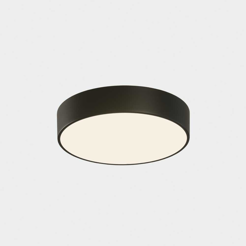18W LED lubinis šviestuvas DINS, matinės juodos sp., 2700/3000/4000K, dimeriuojamas, IP44, P0395172NLDP