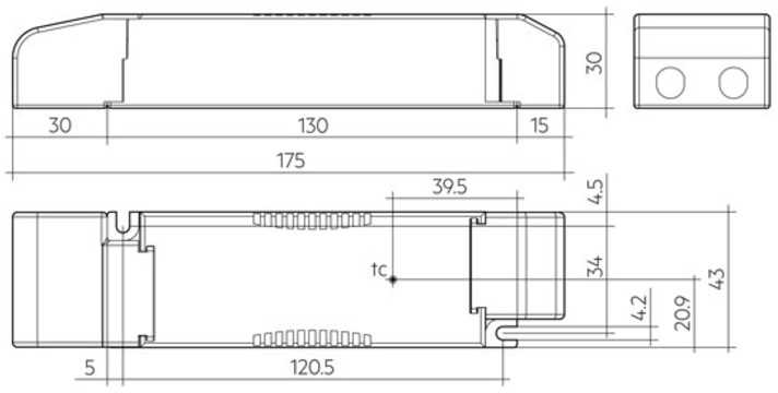 18W LED maitinimo šaltinis TRIDONIC LCA ONE4ALL, 24V, DALI/PUSH