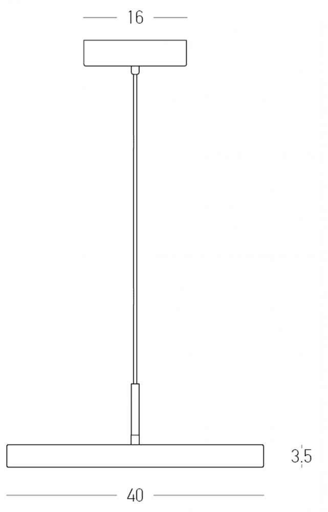 18W LED pakabinamas šviestuvas, juodos/šlifuoto žalvario sp., 3000K, dimeriuojamas, 25145