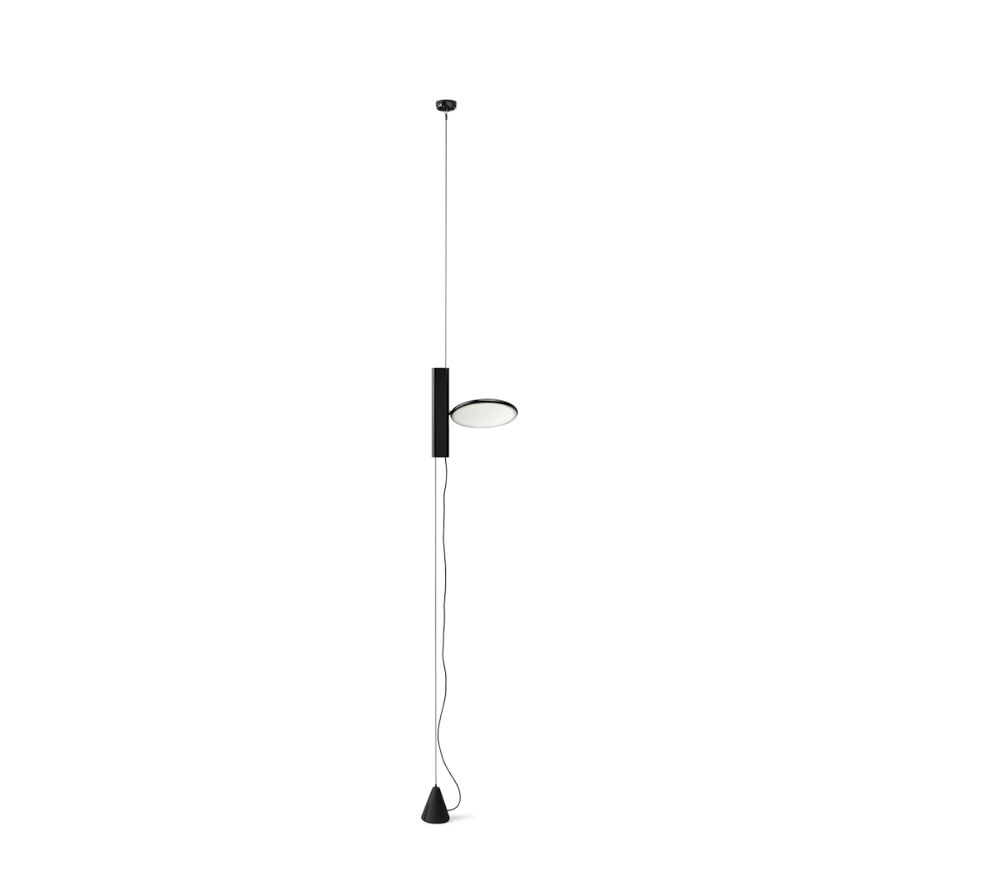 18W LED pakabinamas šviestuvas OK, juodas, 2700K, dimeriuojamas