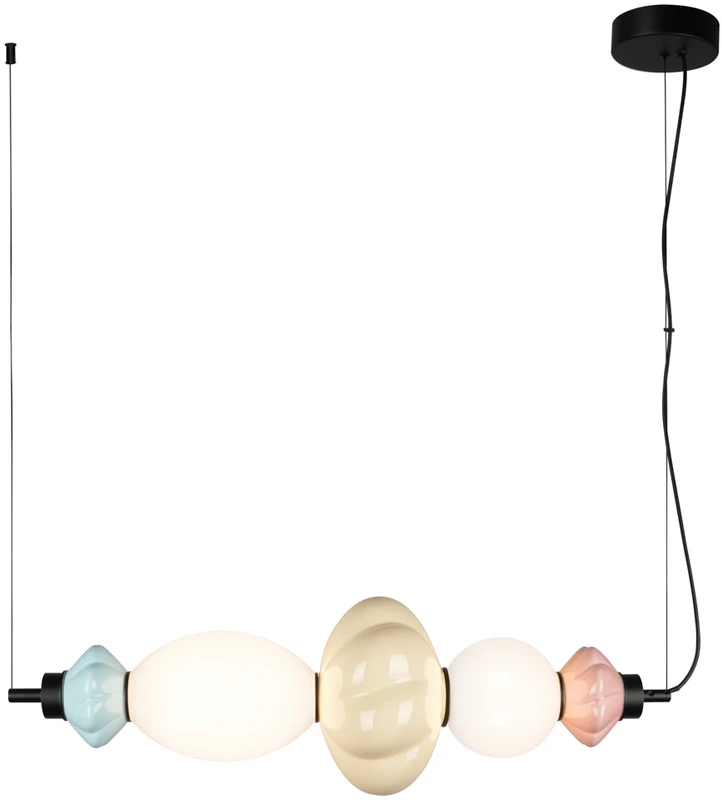 18W LED pakabinamas šviestuvas TORDI, smėlio/matinės baltos/mėlynos/rožinės sp., 3000K