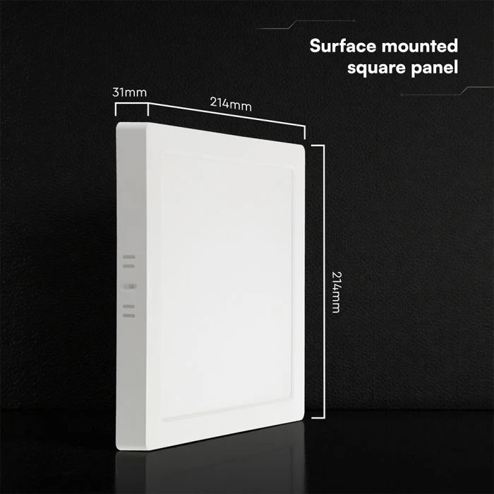 18W LED paviršinė panelė, balta, 3000/4000/6500K, CREE LED chip