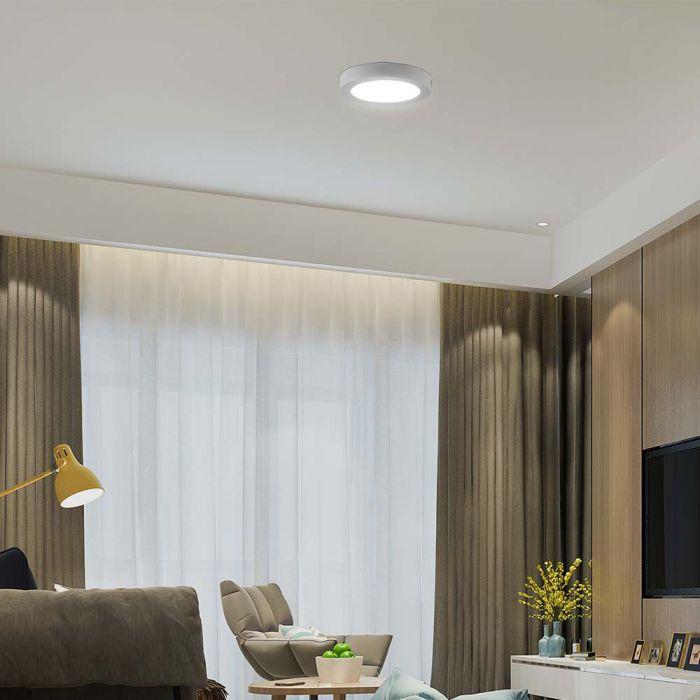 V-tac 18W LED paviršinė panelė, balta, 4000K