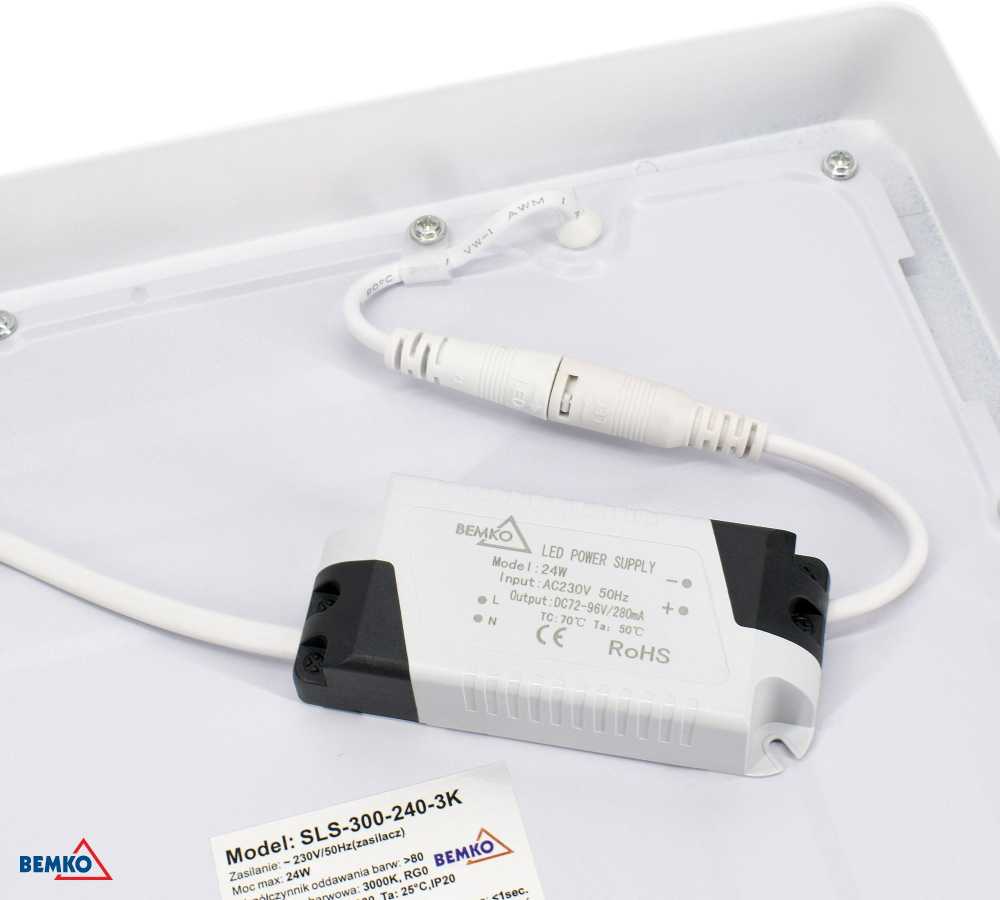 18W LED paviršinė panelė TALAR SLS, balta, 3000K