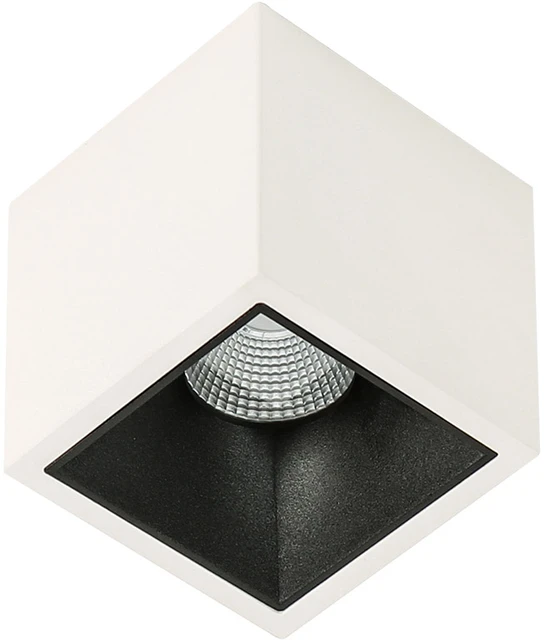 Lubinis šviestuvas Luminaire Center 18W LED paviršinis šviestuvas ALDEN DEEP, baltos/juodos sp., 3000K