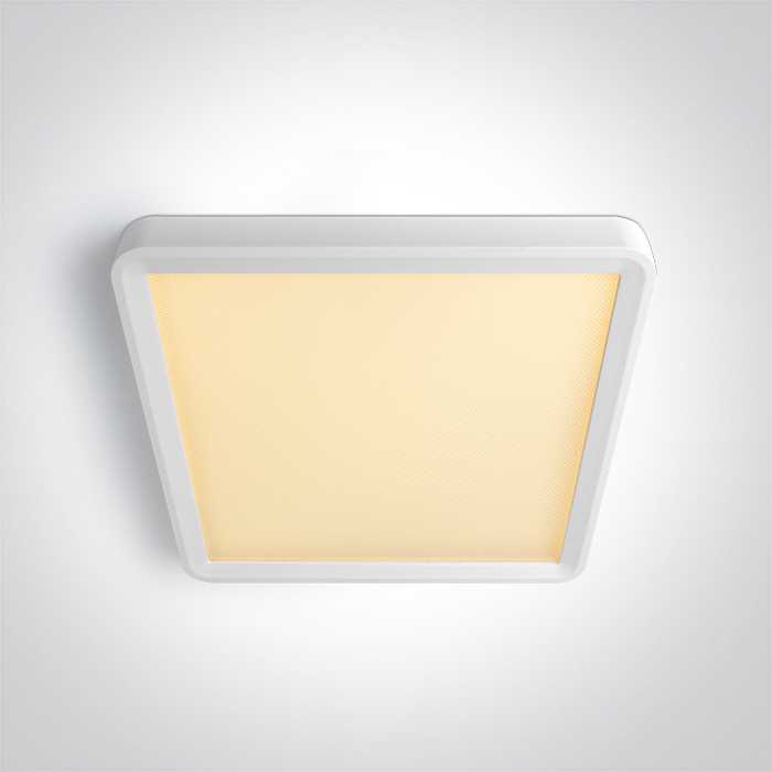 Lubinis šviestuvas 18W LED paviršinis šviestuvas, baltos sp., 2800/3300/4000K, 230x230mm, UGR19, 62020HU/W/V