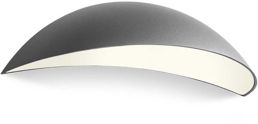 18W LED sieninis lauko šviestuvas PALMA, tamsiai pilkas, 3000K, IP54, 90235