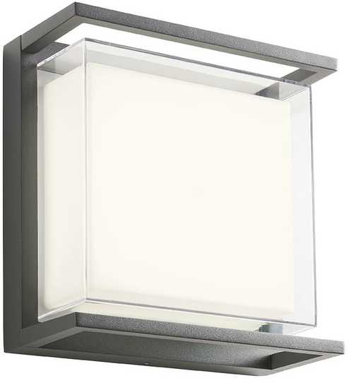 Sieninis šviestuvas 18W LED sieninis lauko šviestuvas SCRIGNO, tamsiai pilkas, 3000K, IP65, 90241