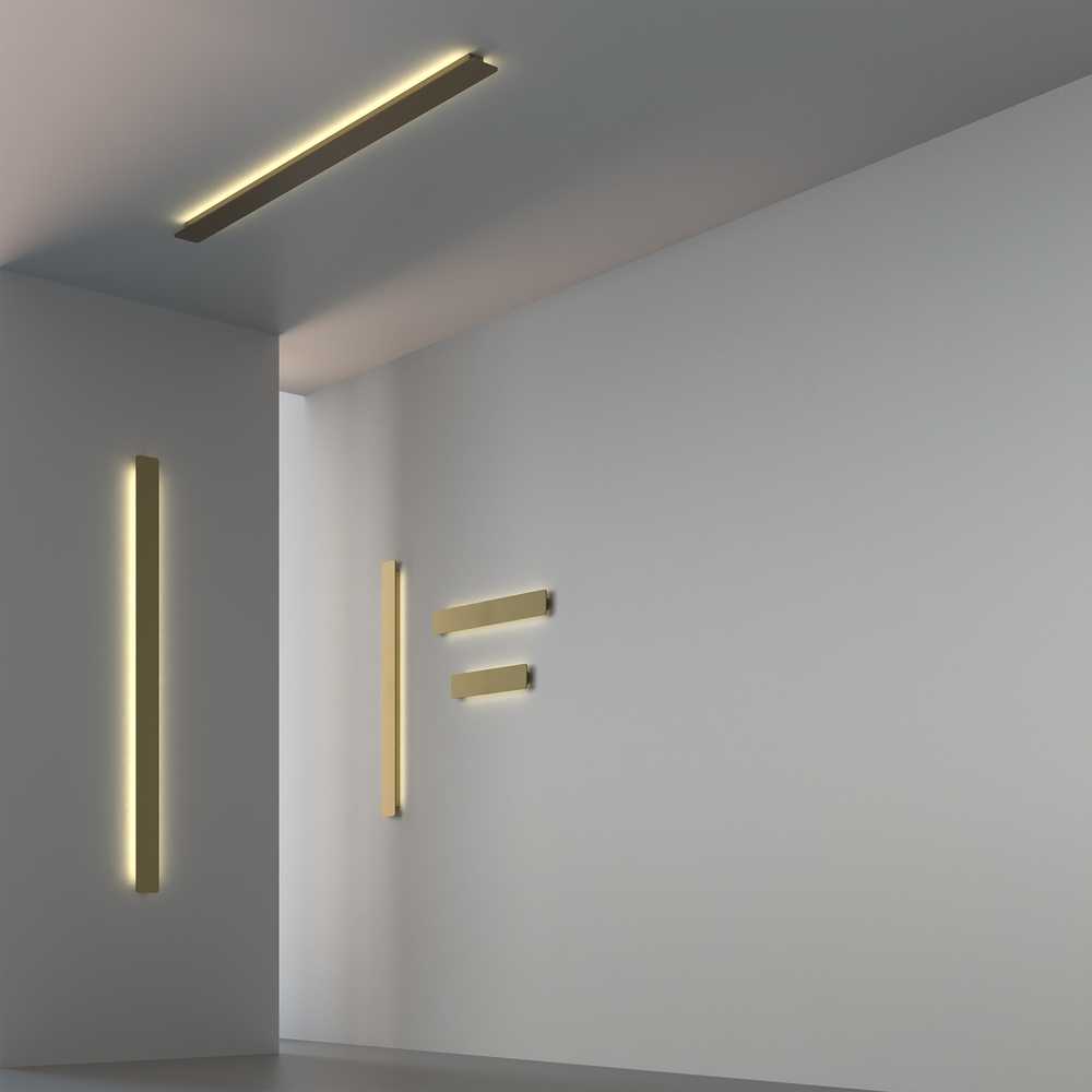 18W LED sieninis šviestuvas FOSCA, aukso sp., 2700/3000/4000K, dimeriuojamas, A3833171ODP