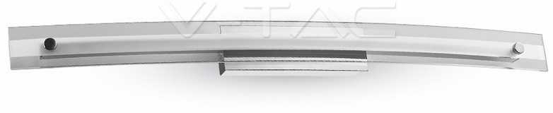 18W LED sieninis šviestuvas V-TAC, lenkto stiklo, 4000K (natūraliai balta)