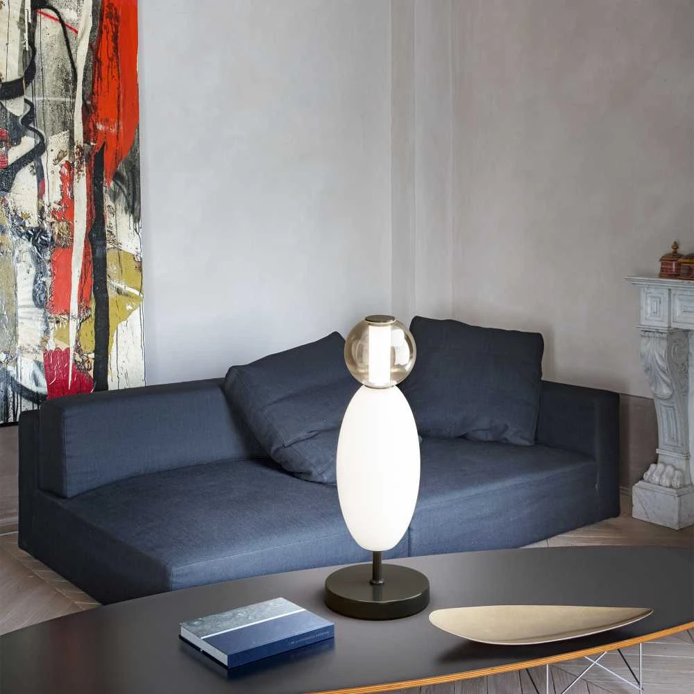Ideal Lux 18W LED stalo šviestuvas LUMIERE, baltos/juodos sp., 3000K, 314204