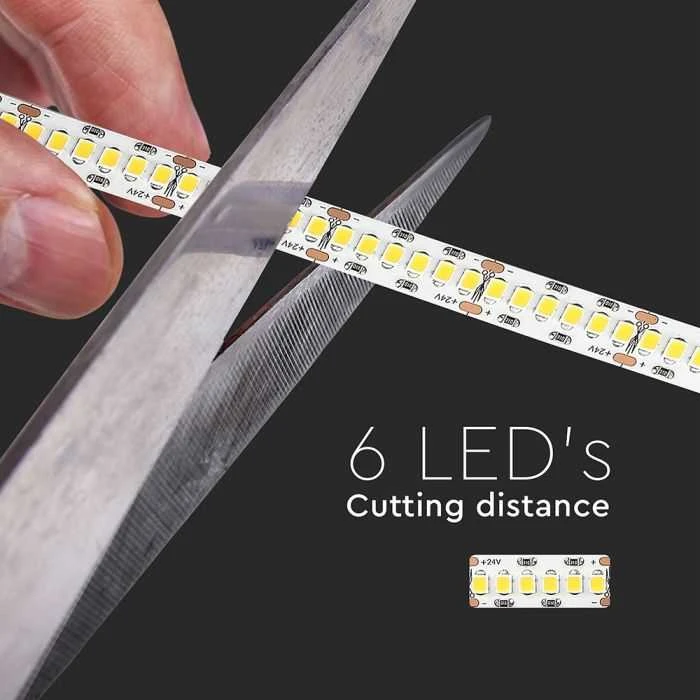 18W/m LED juosta, 24V, 240LED/m, 3000K, SAMSUNG LED chip, CRI95, 10m ritė