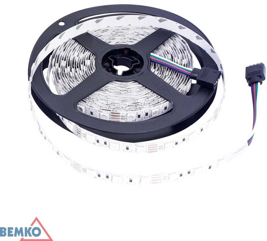 14,4W/m LED juosta PREMIUM, 12V, RGB, 5m ritė