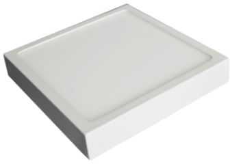 18W paviršinė panelė, balta, 3000K, 190x190mm, IP44