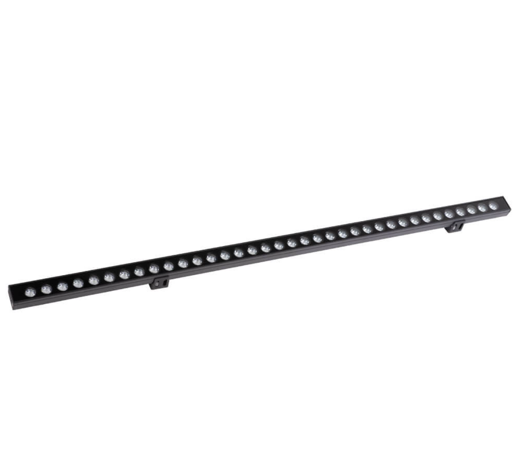 18W LED sieninis šviestuvas WALL WASHER, juodas, 6000K, IP65