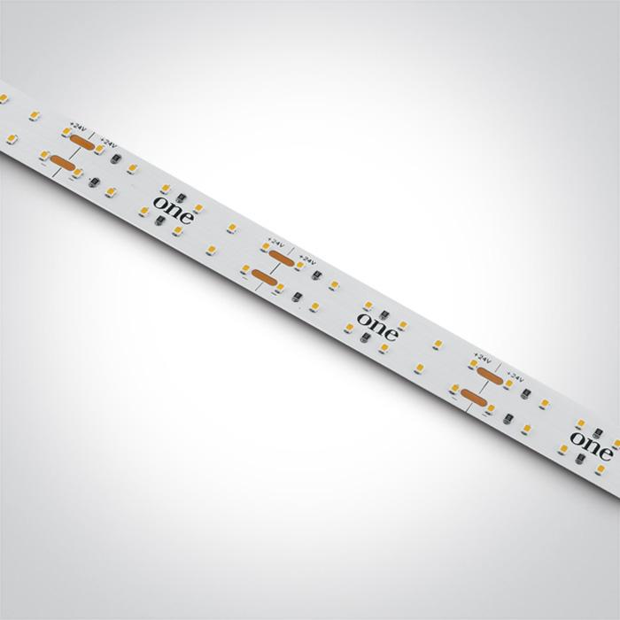 19,2W/m lanksti LED juosta, 240LED/m, 3000K, IP20, karpoma kas 5cm, 5m ritė, 7875/W