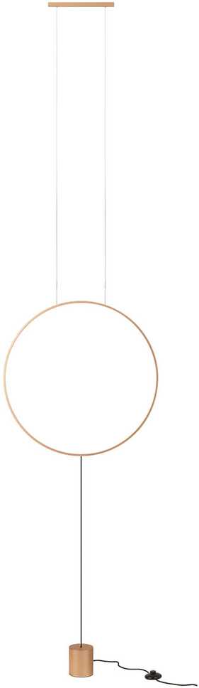 19W LED grindinis/pakabinamas šviestuvas SLICK, matinės aukso sp., 3000K, 01-2196