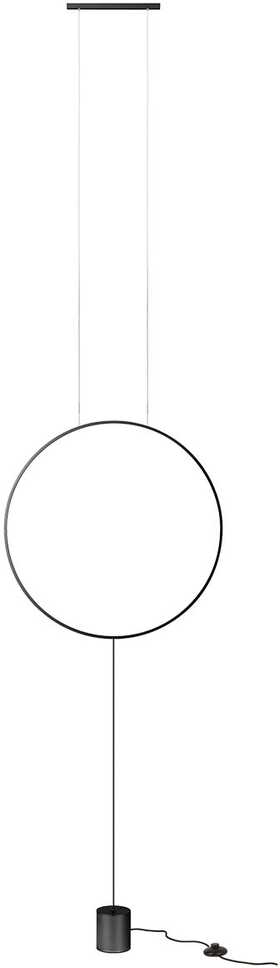19W LED grindinis/pakabinamas šviestuvas SLICK, matinės juodos sp., 3000K, 01-2197