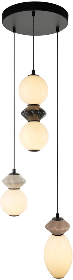 19W LED pakabinamas šviestuvas BALOS, juodos/baltos sp., 3000K