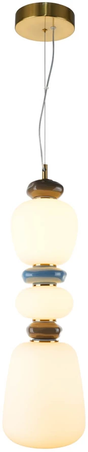 19W LED pakabinamas šviestuvas EVANS, aukso/baltos sp., 3000K