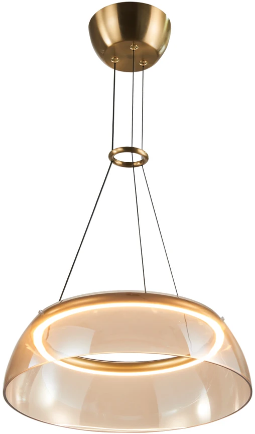 19W LED pakabinamas šviestuvas TORPE, aukso/gintaro sp., 3000K, dimeriuojamas