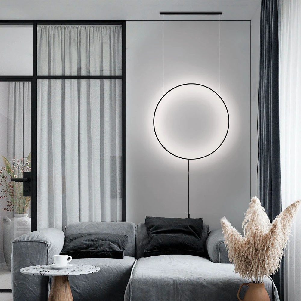19W LED sieninis šviestuvas SHADOW, juodas, 3000K, 4250500