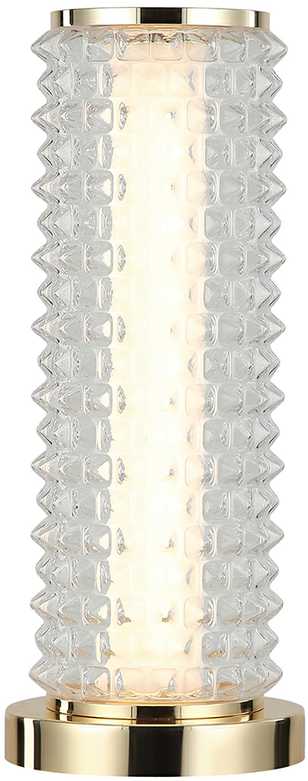 19W LED stalo šviestuvas IRMA, aukso sp./skaidrus, 3000K, 4294800