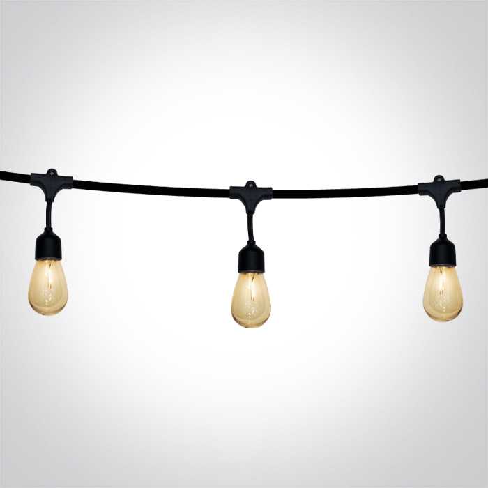 1W LED girlianda, 12xLEDs, IP67, 8,5m, su saulės baterija, 0996/B