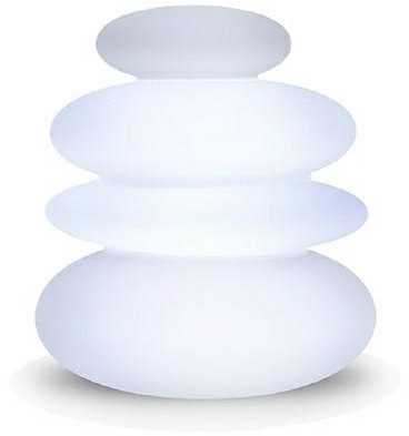 1W LED įkraunamas šviestuvas BALANS, baltas, 6000K/RGB, IP54, su USB jungtimi, dimeriuojamas