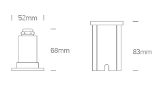 1W LED įleidžiamas baseino šviestuvas, nerūdijančio plieno sp., 3000K, IP68, 69066/W