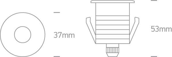 1W LED įleidžiamas į žemę šviestuvas, aliuminio sp., 3000K, 69042/AL/W