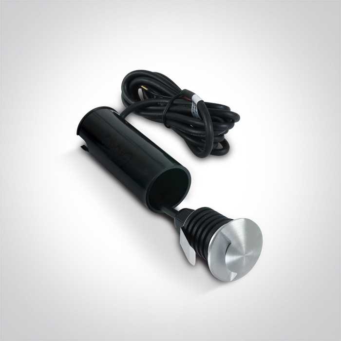 1W LED įleidžiamas į žemę šviestuvas, aliuminio sp., 3000K, 69042A/AL/W