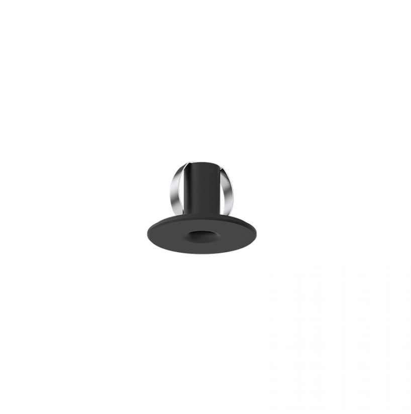 1x2W LED įleidžiamas šviestuvas, juodas, 3000K, IP44, S170