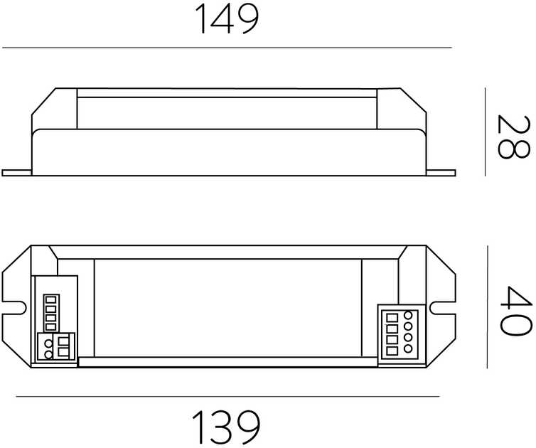 2-5W LED šviestuvo avarinis modulis, 3h, DC 24-60V, 6BAT011