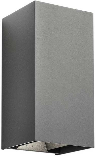 2 x 10W LED sieninis lauko šviestuvas VARY, tamsiai pilkas, 4000K, IP54, 90568