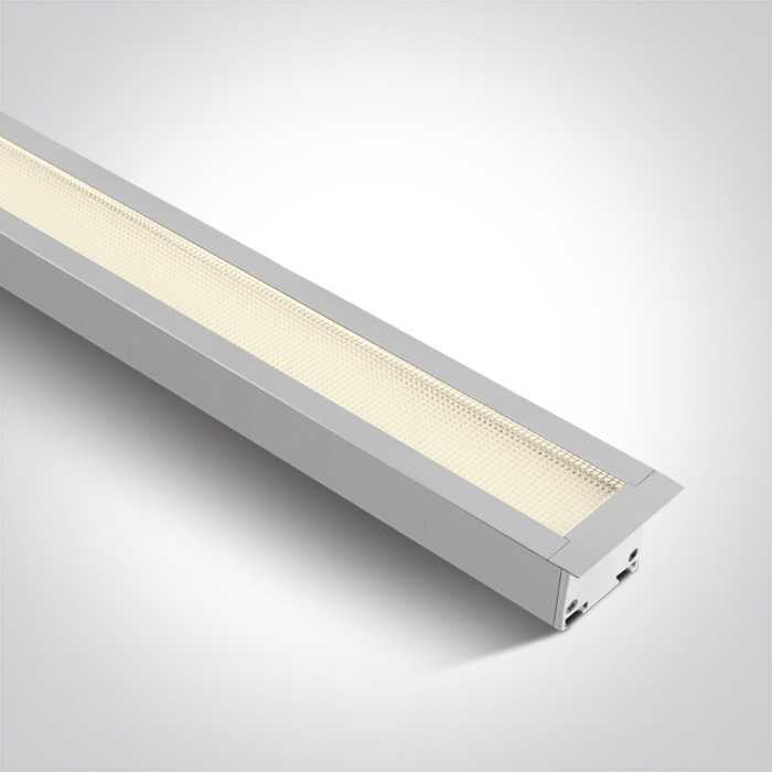 20-40W LED įleidžiamas linijinis šviestuvas, baltas, 3000/4000/5000K, 38145AR/W/V