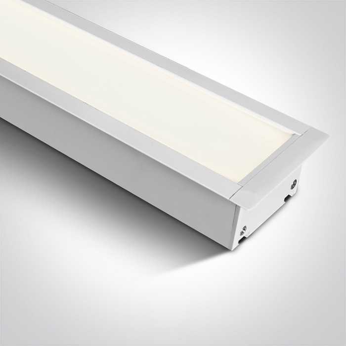 20-40W LED įleidžiamas linijinis šviestuvas, baltas, 3000/4000/5000K, 38152R/W/V