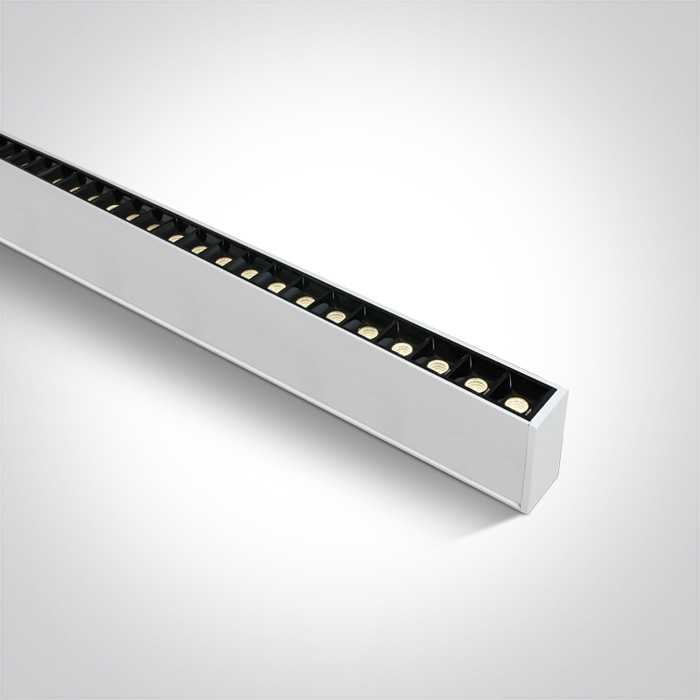 20-40W LED linijinės sistemos šviestuvas, baltas, 3000/4000/5000K, 38150B/W/V