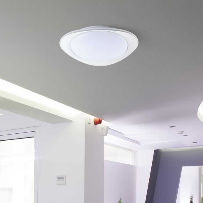 Lubinis šviestuvas V-tac 20/40W LED paviršinis šviestuvas, baltas, 3000/4000/6500K, dimeriuojamas, PHANTOM dangtelis