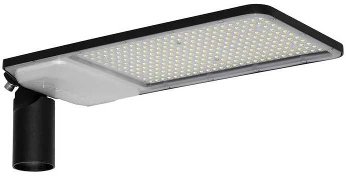 200W LED gatvės šviestuvas URBAN AREA, juodas, 6500K, 155°x80°