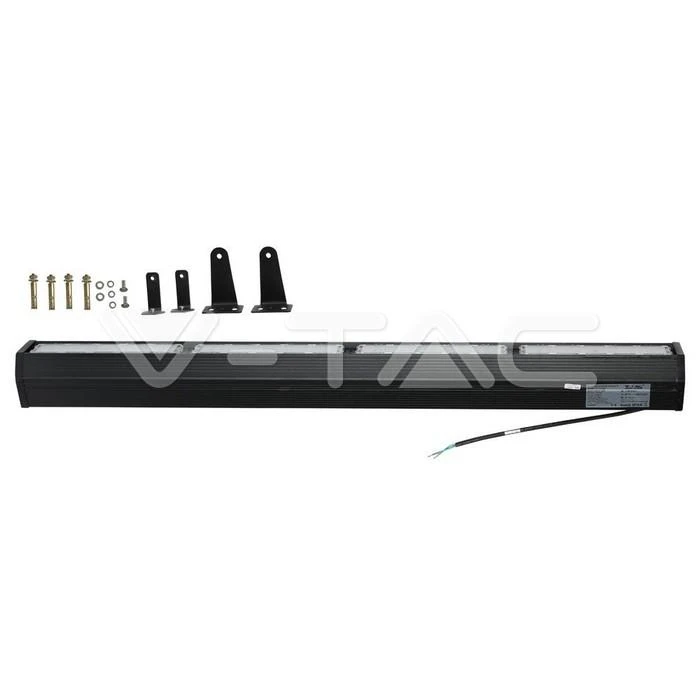 200W LED linijinis sandėlio šviestuvas, juodas, 6500K, SAMSUNG LED Chip