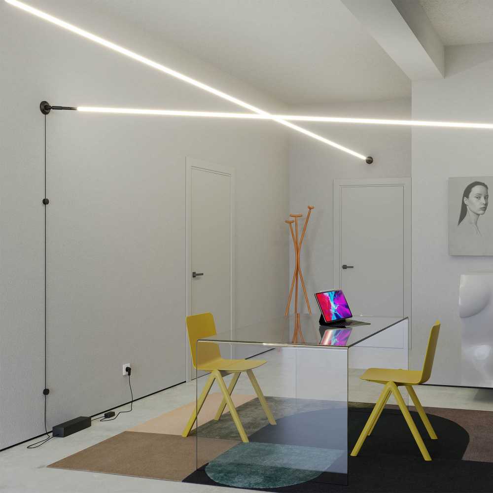 200W LED maitinimo šaltinio ir dimerio komplektas, skirtas sistemai FREEDOM 360, juodas, IP40, DD01SBK