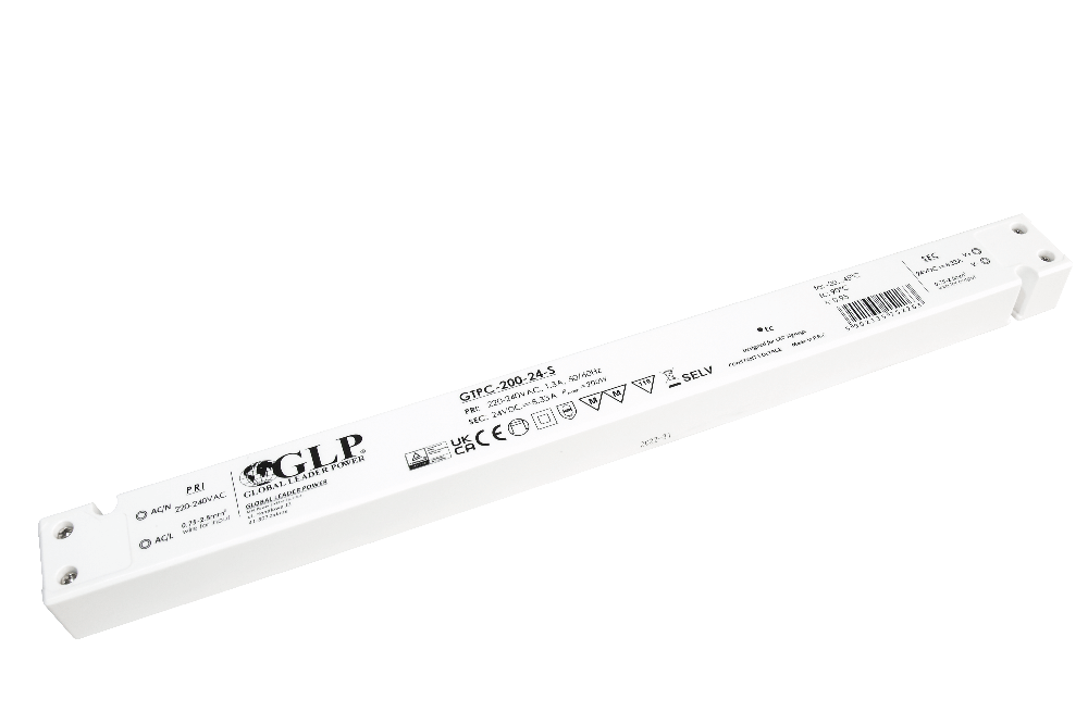 200W LED maitinimo šaltinis GTPC SLIM, 24V, IP20