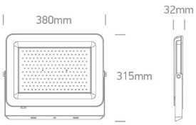 200W LED prožektorius, juodas, 3000/4000/6500K, IP65, 7028CF/B/V