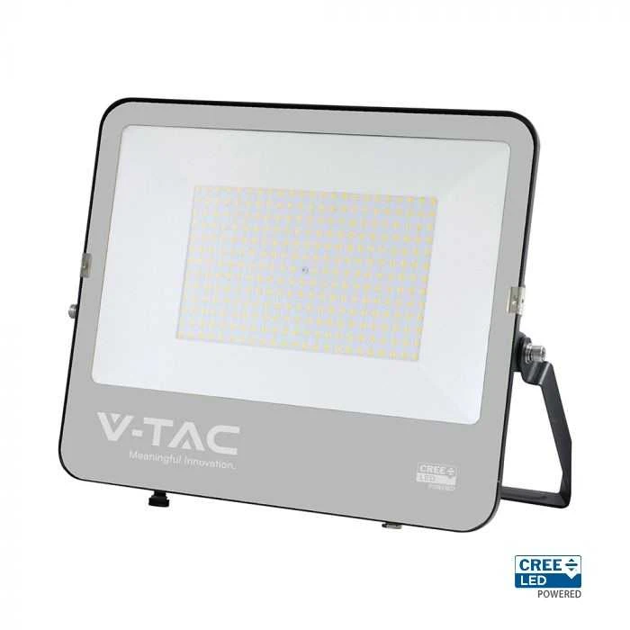 V-tac 200W LED prožektorius, juodas, 6500K, CREE LED chip