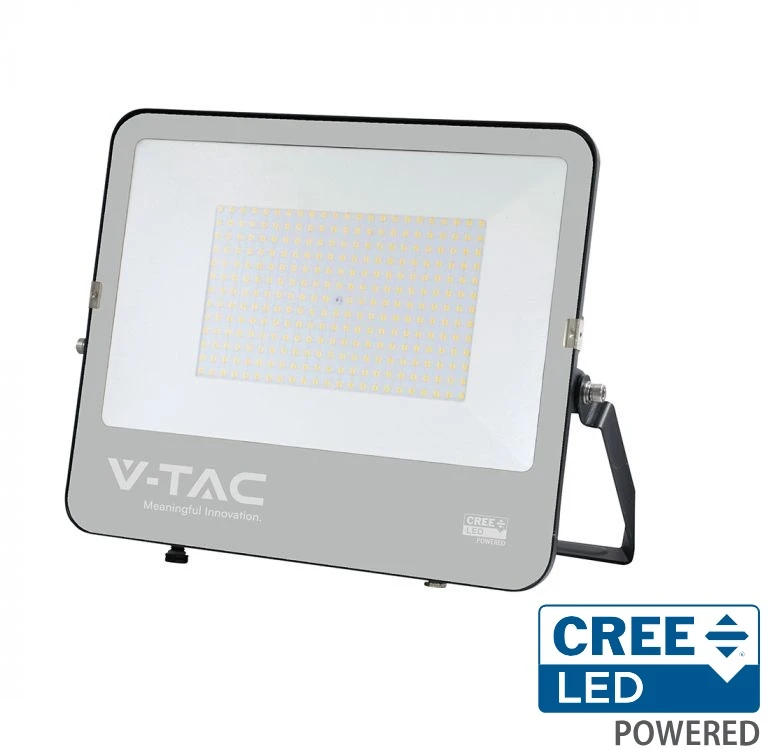 V-tac 200W LED prožektorius, juodu korpusu, 4000K, CREE LED chip