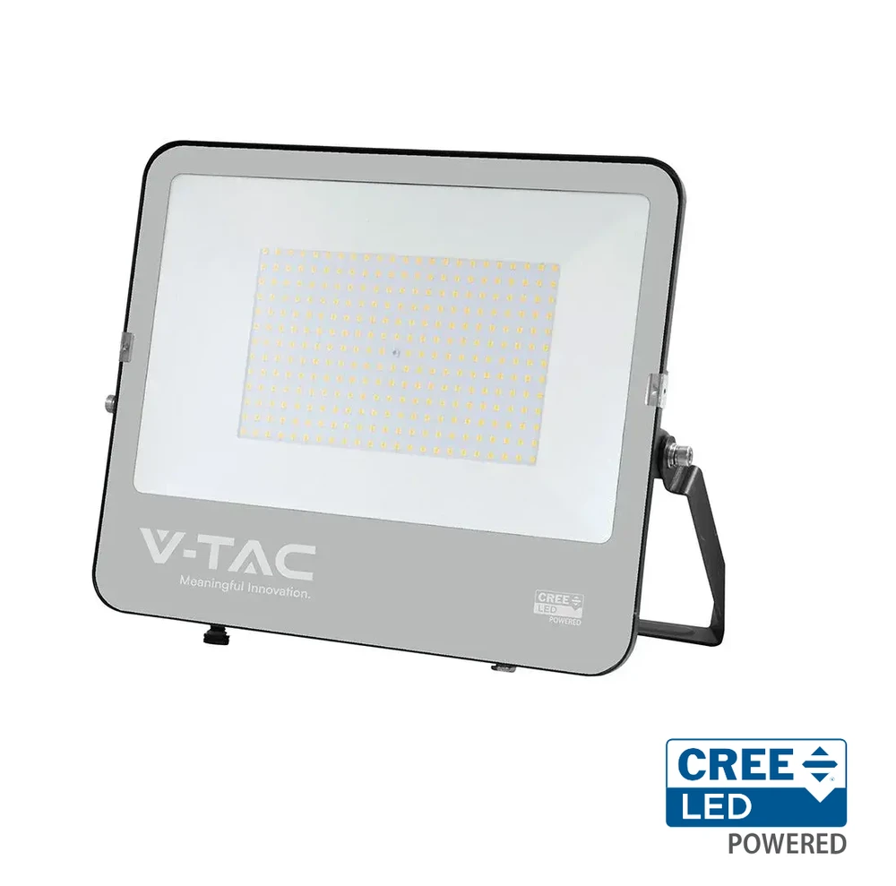 200W LED prožektorius, juodu korpusu, 6500K, CREE LED chip