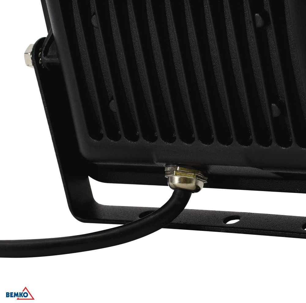 200W LED prožektorius LOFOT, juodas, 6000K, IP65