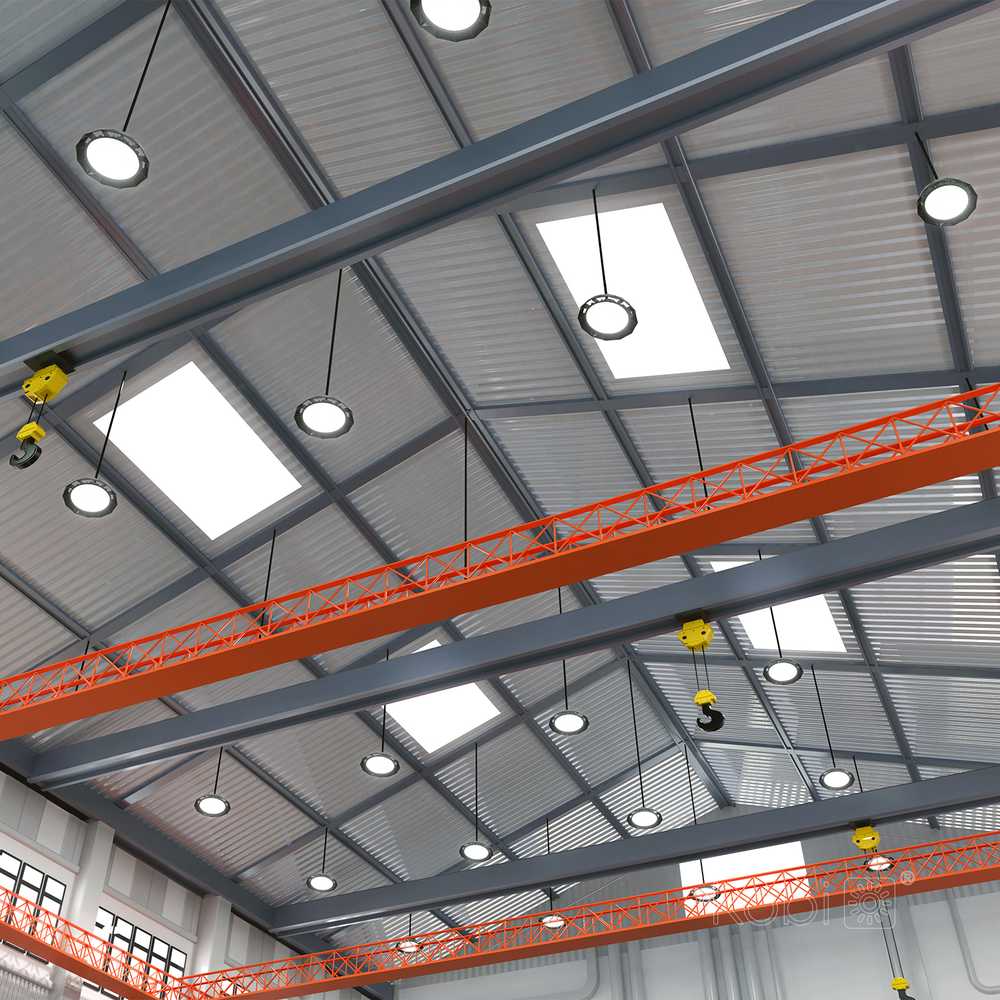 200W LED UFO šviestuvas ANICA, juodas, 4000K, IP65, DALI